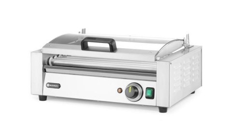 Podgrzewacz rolkowy do parówek jednostrefowy pokrywą 9 rolek Hendi 566x450x(H)259mm