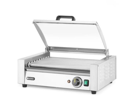 Podgrzewacz rolkowy do parówek jednostrefowy pokrywą 9 rolek Hendi 566x450x(H)259mm