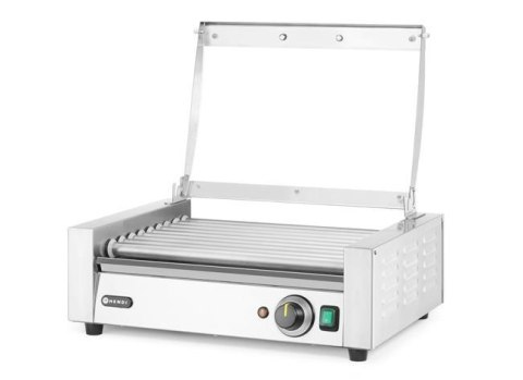 Podgrzewacz rolkowy do parówek jednostrefowy pokrywą 9 rolek Hendi 566x450x(H)259mm