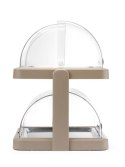 Podwójna witrynka chłodząca roll-top Duo UNIQ, HENDI beżowy, 480x355x(H)480mm