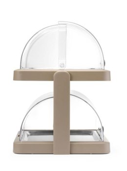 Podwójna witrynka chłodząca roll-top Duo UNIQ, HENDI beżowy, 480x355x(H)480mm