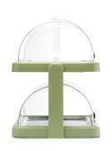 Podwójna witrynka chłodząca roll-top Duo UNIQ, HENDI, zielony, 480x355x(H)480mm