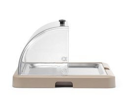 Pojedyncza witrynka chłodząca roll-top Duo UNIQ , HENDI beżowy, 460x355x(H)220m