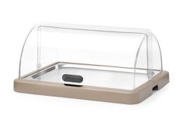 Pojedyncza witrynka chłodząca roll-top Duo UNIQ , HENDI beżowy, 460x355x(H)220m