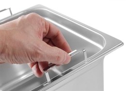 Pojemnik GN z chowanymi uchwytami, HENDI, GN 1/1, 14L, 530x325x(H)100mm Wariant podstawowy