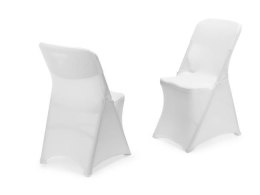 Pokrowiec na krzesło 810965 & 910989, biały, 540x440x(H)840mm