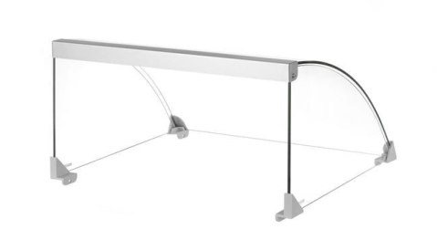 Pokrywa szklana do podgrzewacza rolkowego do parówek o kodzie 268605, 470x401x(H)250mm