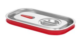 Pokrywka do pojemników GN z uszczelką silikonową, HENDI, Kitchen Line, GN 1/4, 265x162mm