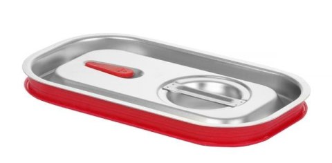 Pokrywka do pojemników GN z uszczelką silikonową, HENDI, Kitchen Line, GN 1/4, 265x162mm