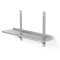 Półka wisząca regulowana, pojedyncza, z 2 konsolami 2 szt., 1000x300x(H)600mm