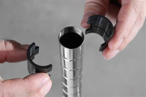 Regał 5-półkowy czarny, malowany proszkowo 910x455x(H)1830mm