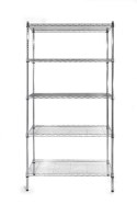 Regał z 5 półkami chromowany, 910x455x(H)1830mm