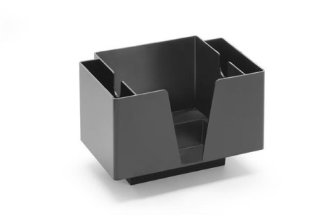 Przybornik barmański - 3 przegrody, BarUp, czarny, 193x143x(H)136mm