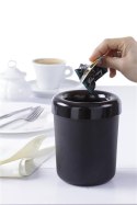 Śmietniczka stołowa/Pojemnik na sztućce Czarny 130x(H)160mm