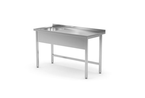 Stół z jednym zlewem - skręcany, o wym. 600x700x850 mm