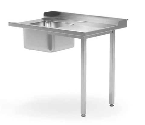 Stół załadowczy do zmywarek ze zlewem, prawy, 1200x700x(H)850mm Wariant podstawowy