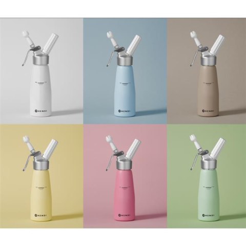 Syfon do bitej śmietany, 0,5L, Taupe, 80x(H)260mm