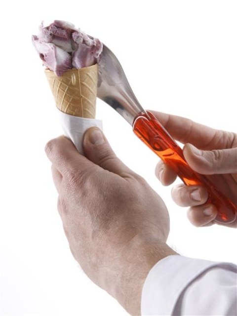 Szpatuła do lodów z uchwytem z tritanu fioletowa (L)260mm