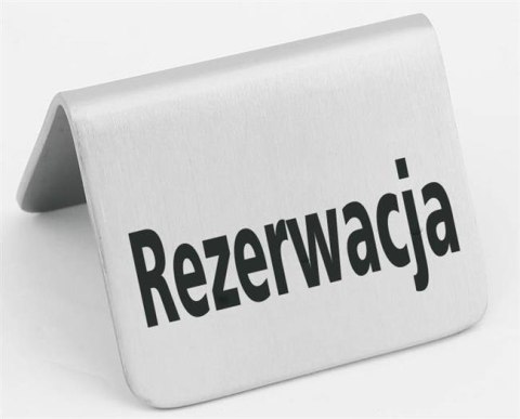 Tabliczka informacyjna "Rezerwacja" 4 szt., 50xx(H)42mm