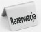 Tabliczka informacyjna "Rezerwacja" 4 szt., 50xx(H)42mm