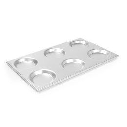 Forma blacha aluminiowa GN 1/1 z okrągłymi formami 530x325