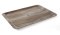 Taca do serwowania z laminatem z melaminy, antypoślizgowa, ciemne drewno, 370x530mm