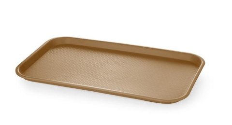 Taca fast food z polipropylenu, brązowy, 530x325x(H)20mm