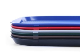 Taca z polipropylenu - FAST FOOD 350x450(H)20mm czarna