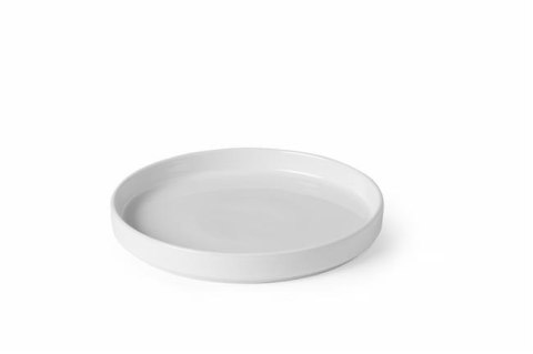 Talerz z wysokim rantem Oslo, biały, ⌀200x(H)25mm