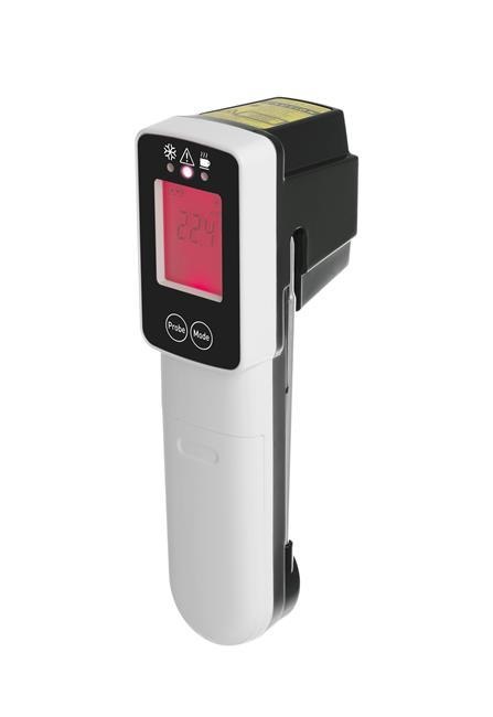 Termometr cyfrowy na podczerwień z sondą, 39x53x(H)158mm