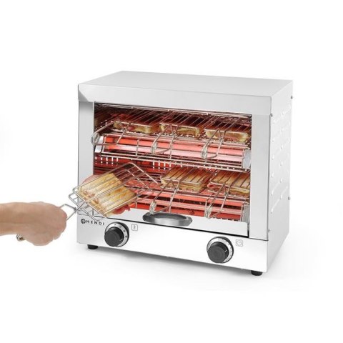 Toster kanapkowy z 6 klamrami, HENDI, 230V/3000W, 450x390x(H)400mm