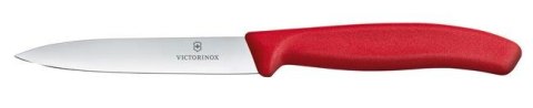 Victorinox Swiss Classic Nóż do jarzyn, gładki, 10 cm, czerwony Wariant podstawowy