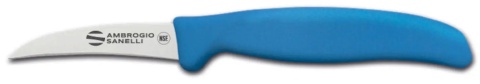 Nóż do warzyw, zakrzywiony, NIEBIESKI,7 cm