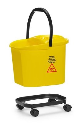 Wiadro do mopa, HENDI, 16L, żółty, 405x296x(H)340mm