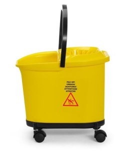 Wiadro do mopa, HENDI, 16L, żółty, 405x296x(H)340mm