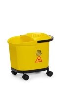 Wiadro do mopa, HENDI, 16L, żółty, 405x296x(H)340mm