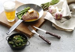 Widelec do steków - 6 szt., brązowy, 6 szt., (L)200mm