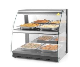 Witryna grzewcza nastawna dwupoziomowa, 230V/560W, 650x485x(H)630mm