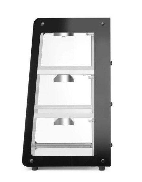 Witryna grzewcza nastawna, czarny, 220-240V/500W, 472x447x(H)775mm