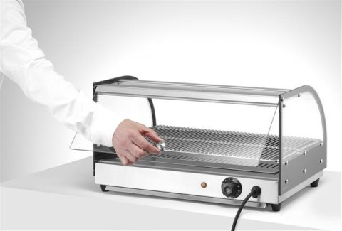 Witryna grzewcza nastawna, HENDI, czarny, 220-240V/800W, 554x376x(H)311mm