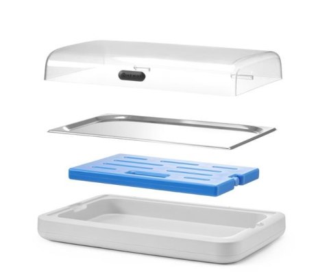 Witrynka chłodząca UNIQ, HENDI, GN 1/1, biały, 593x389x(H)147mm