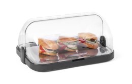 Pojedyncza witrynka chłodząca roll-top , HENDI, czarny, 460x355x(H)220mm