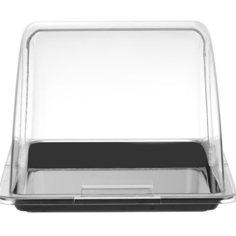 Witrynka roll-top, HENDI, GN 1/2, czarny, 325x265mm, Prostokątny