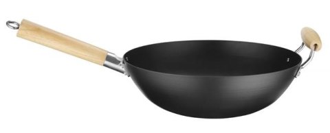 Wok z drewnianym uchwytem, HENDI, ⌀324x565mm