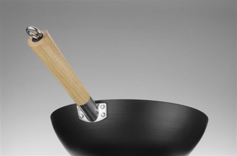 Wok z drewnianym uchwytem, HENDI, ⌀324x565mm