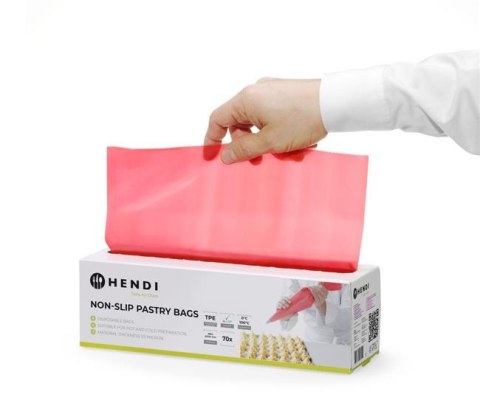 Worki do szprycowania antypoślizgowe, HENDI, 70szt. 520x280mm