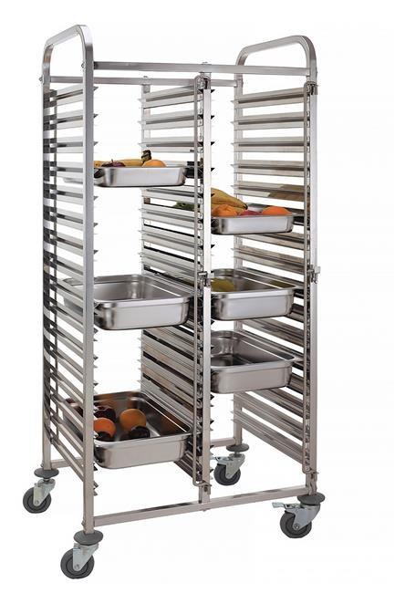 Wózek do transportu pojemników podwójny 30×GN 1/1, 798x610x(H)1710mm