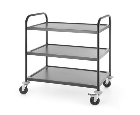 Wózek do serwowania czarny, matowy, HENDI, 905x585x(H)945mm