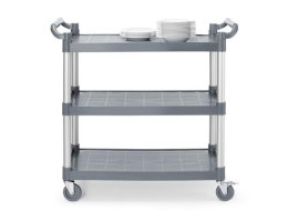 Wózek kelnerski 3-półkowy z polipropylenu, 1010x500x(H)960mm