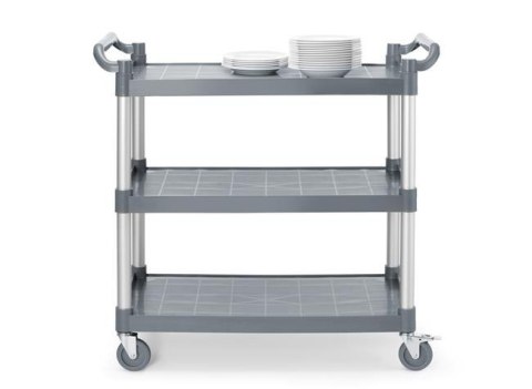 Wózek kelnerski 3-półkowy z polipropylenu, 1010x500x(H)960mm